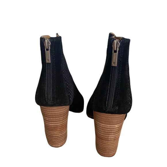 Lucky Brand Black La Lamia Perforated Suede Bootie Size 11  Lucky Brand Black La Lamia Perforated Suede Bootie Size 11